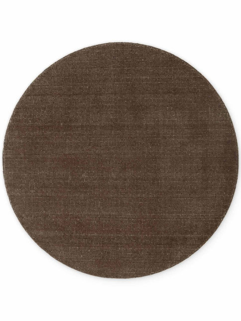 Wollen vloerkleden - Ted Baker Greenwich rond wollen vloerkleed Croom Bruin - Vloerkledenloods