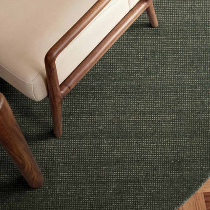 Wollen vloerkleden - Ted Baker Greenwich rond wollen vloerkleed Croom Groen - Vloerkledenloods