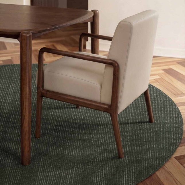 Wollen vloerkleden - Ted Baker Greenwich rond wollen vloerkleed Croom Groen - Vloerkledenloods