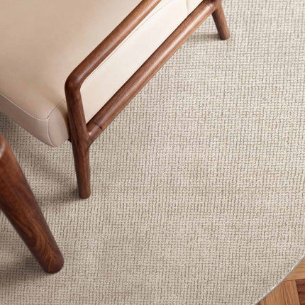 Wollen vloerkleden - Ted Baker Greenwich rond wollen vloerkleed Croom Naturel Wit - Vloerkledenloods