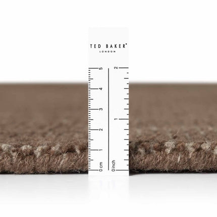 Wollen vloerkleden - Ted Baker Greenwich wollen vloerkleed Croom Bruin - Vloerkledenloods