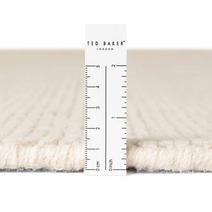 Wollen vloerkleden - Ted Baker Greenwich wollen vloerkleed Croom Naturel Wit - Vloerkledenloods