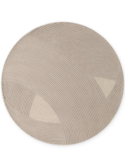 Wollen vloerkleden - Ted Baker Kensington rond wollen vloerkleed Victoria Beige - Vloerkledenloods