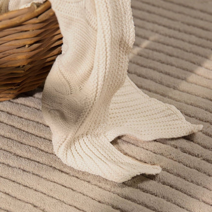 Wollen vloerkleden - Ted Baker Kensington rond wollen vloerkleed Victoria Beige - Vloerkledenloods