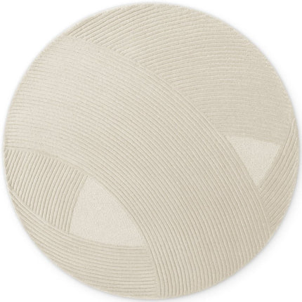 Wollen vloerkleden - Ted Baker Kensington rond wollen vloerkleed Victoria Crème - Vloerkledenloods