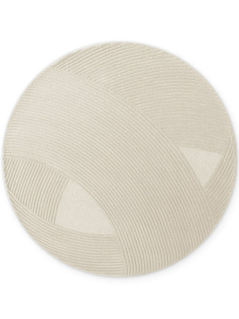 Wollen vloerkleden - Ted Baker Kensington rond wollen vloerkleed Victoria Crème - Vloerkledenloods