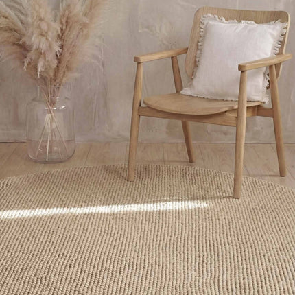 Wollen vloerkleden - Ted Baker Richmond rond wollen vloerkleed Diana Lichtbeige - Vloerkledenloods