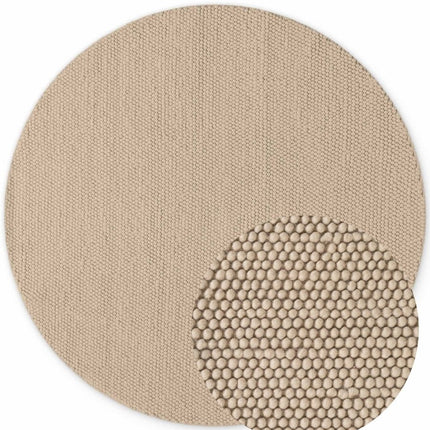 Wollen vloerkleden - Ted Baker Richmond rond wollen vloerkleed Diana Lichtbeige - Vloerkledenloods
