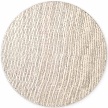 Wollen vloerkleden - Ted Baker Richmond rond wollen vloerkleed Diana Naturel Wit - Vloerkledenloods