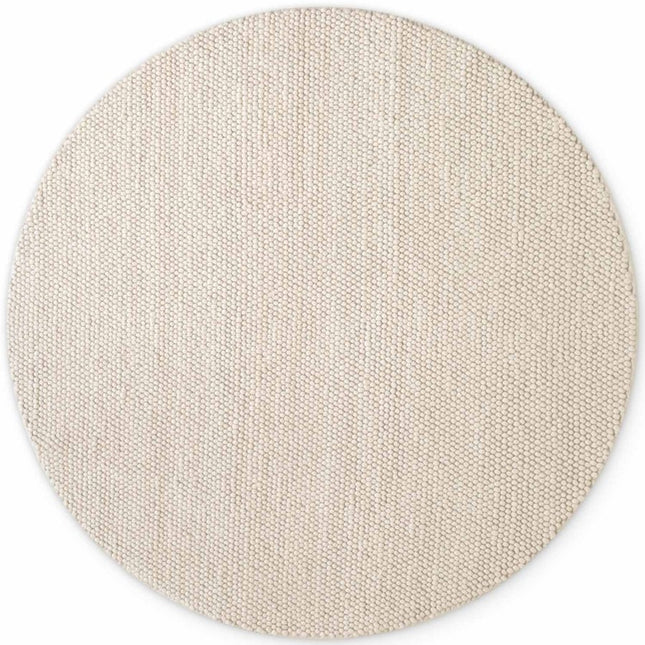Wollen vloerkleden - Ted Baker Richmond rond wollen vloerkleed Diana Naturel Wit - Vloerkledenloods
