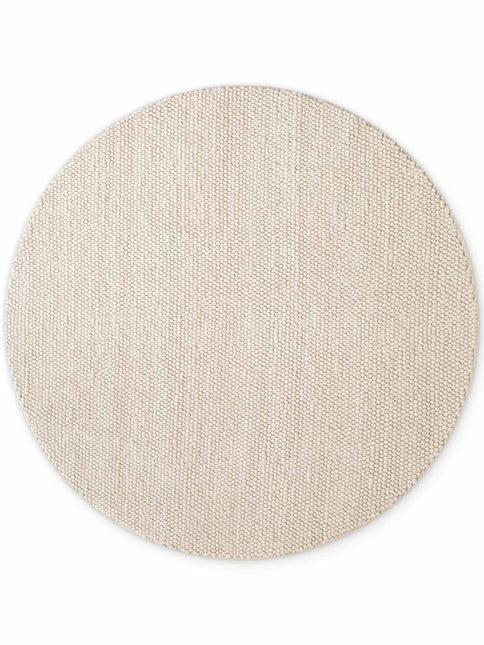 Wollen vloerkleden - Ted Baker Richmond rond wollen vloerkleed Diana Naturel Wit - Vloerkledenloods