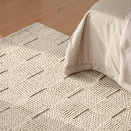 Wollen vloerkleden - Villeroy & Boch 1766 wollen vloerkleed Scala Naturel Wit - Vloerkledenloods