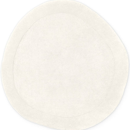 Wollen vloerkleden - Villeroy & Boch 1812 wollen vloerkleed organisch rond Kivi Naturel Crème - Vloerkledenloods