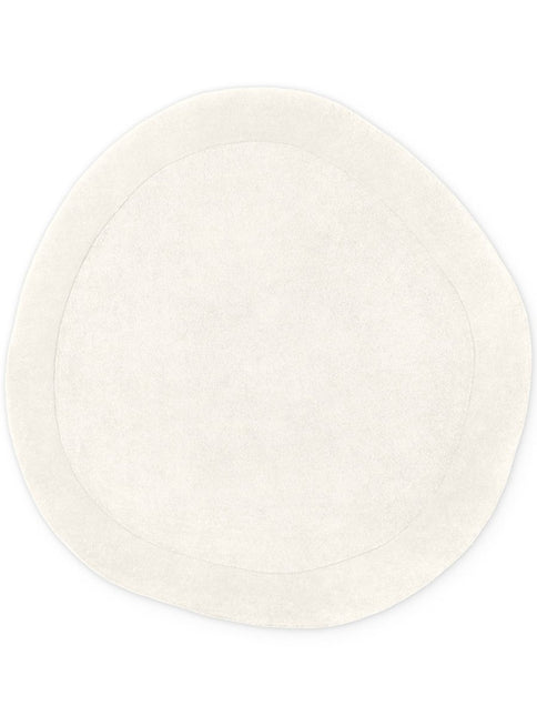 Wollen vloerkleden - Villeroy & Boch 1812 wollen vloerkleed organisch rond Kivi Naturel Crème - Vloerkledenloods