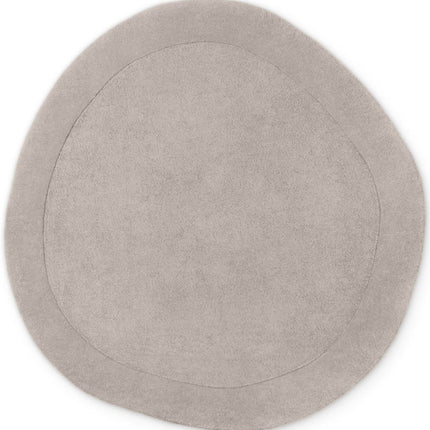 Wollen vloerkleden - Villeroy & Boch 1812 wollen vloerkleed organisch rond Kivi Naturel Grijs - Vloerkledenloods