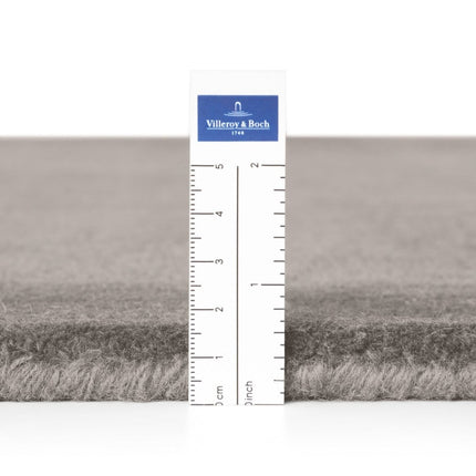 Wollen vloerkleden - Villeroy & Boch 1812 wollen vloerkleed organisch rond Kivi Naturel Grijs - Vloerkledenloods