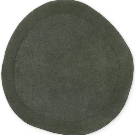 Wollen vloerkleden - Villeroy & Boch 1812 wollen vloerkleed organisch rond Kivi Naturel Groen - Vloerkledenloods