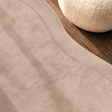 Wollen vloerkleden - Villeroy & Boch 1812 wollen vloerkleed organische vorm Kivi Naturel Beige - Vloerkledenloods