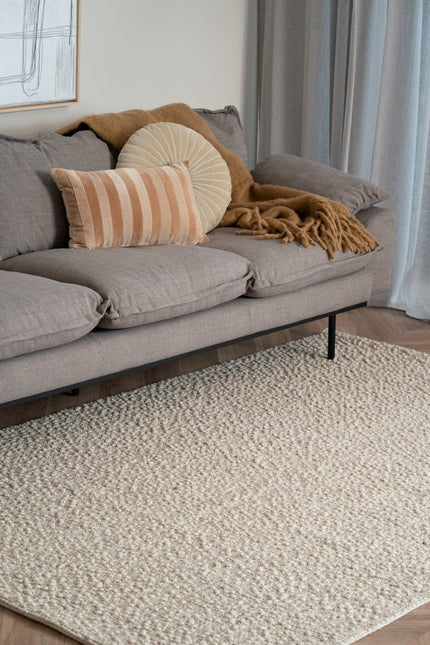 Wollen Vloerkleden - Wollen vloerkleed Nuta beige - Interieur05 - Vloerkledenloods
