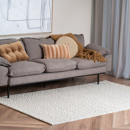 Wollen Vloerkleden - Wollen vloerkleed Nuta ivoor/wit - Interieur05 - Vloerkledenloods