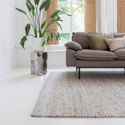Wollen Vloerkleden - Wollen vloerkleed Sienna Ash Brown Eva Interior - Vloerkledenloods