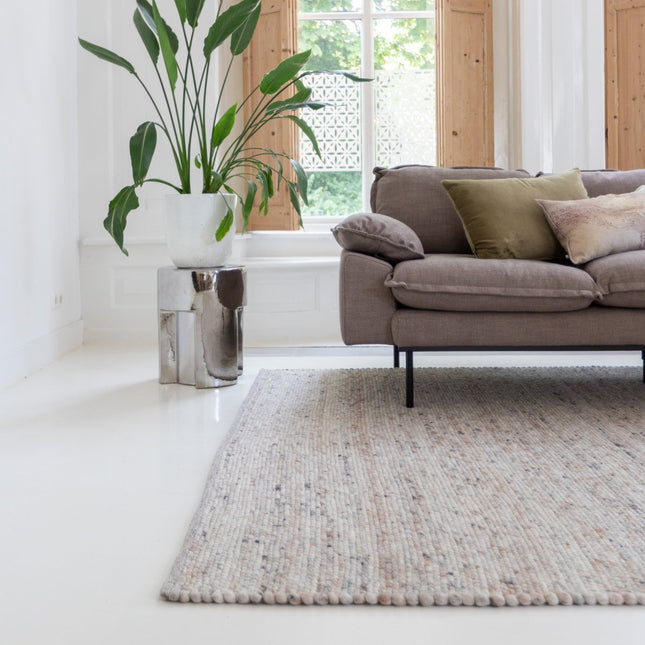 Wollen Vloerkleden - Wollen vloerkleed Sienna Ash Brown Eva Interior - Vloerkledenloods