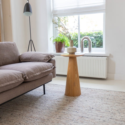 Wollen Vloerkleden - Wollen vloerkleed Sienna Ash Brown Eva Interior - Vloerkledenloods
