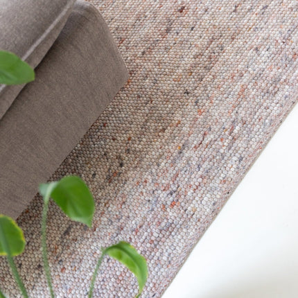 Wollen Vloerkleden - Wollen vloerkleed Sienna Beige/Burgundy Eva Interior - Vloerkledenloods