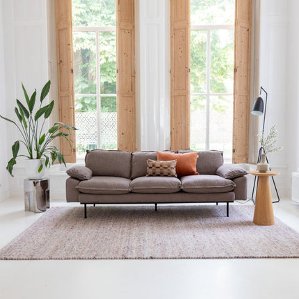 Wollen Vloerkleden - Wollen vloerkleed Sienna Beige/Burgundy Eva Interior - Vloerkledenloods