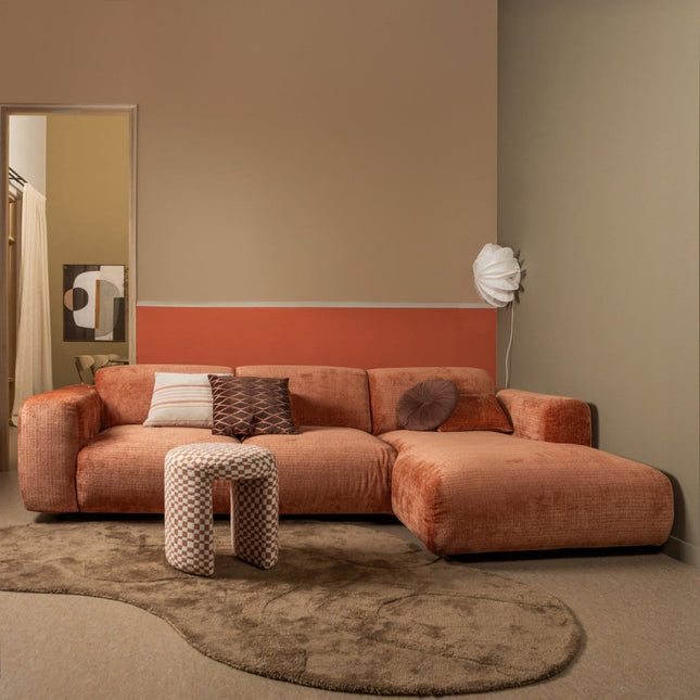 Wollen Vloerkleden - Woood organisch vloerkleed Alya Pale Brown 170x240cm - Vloerkledenloods