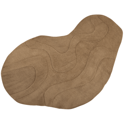 Wollen Vloerkleden - Woood organisch vloerkleed Alya Pale Brown 170x240cm - Vloerkledenloods