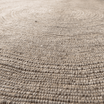 Wollen Vloerkleden - Woood rond vloerkleed Utopia Naturel 200cm - Vloerkledenloods