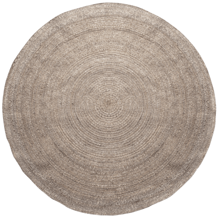 Wollen Vloerkleden - Woood rond vloerkleed Utopia Naturel 200cm - Vloerkledenloods