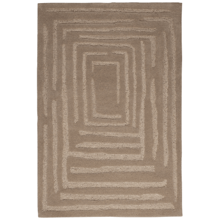 Wollen Vloerkleden - Woood vloerkleed Alicia Wol Zand 170x240cm - Vloerkledenloods