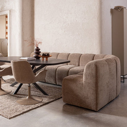 Wollen Vloerkleden - Woood vloerkleed Efia Wol Bruin Melange 170x240cm - Vloerkledenloods