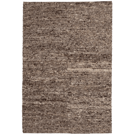 Wollen Vloerkleden - Woood vloerkleed Efia Wol Bruin Melange 170x240cm - Vloerkledenloods