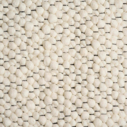 Wollen vloerkleed Ajour Black warp nr.1 Basic Pallio by Brinker - Vloerkledenloods