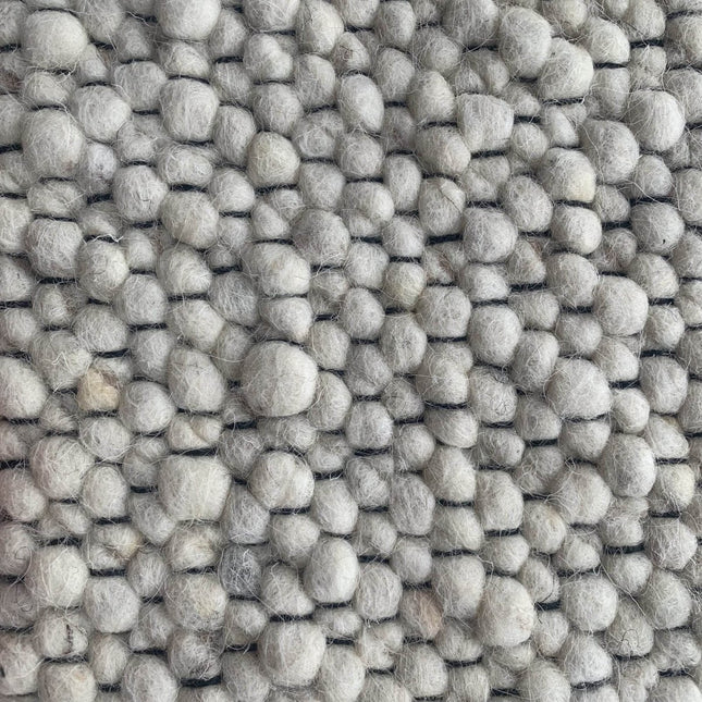 Wollen vloerkleed Ajour Black warp nr.11 Basic Pallio by Brinker - Vloerkledenloods