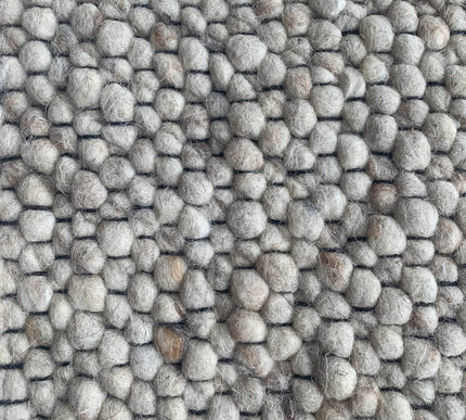 Wollen vloerkleed Ajour Black warp nr.12 Basic Pallio by Brinker - Vloerkledenloods