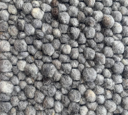 Wollen vloerkleed Ajour Black warp nr.228 Basic Pallio by Brinker - Vloerkledenloods