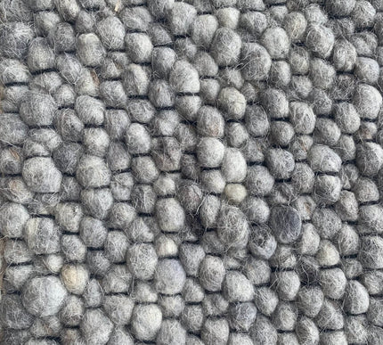 Wollen vloerkleed Ajour Black warp nr.28 Basic Pallio by Brinker - Vloerkledenloods