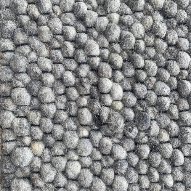 Wollen vloerkleed Ajour Black warp nr.28 Basic Pallio by Brinker - Vloerkledenloods