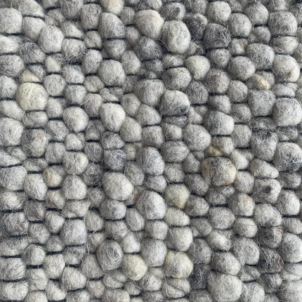 Wollen vloerkleed Ajour Black warp nr.80 Basic Pallio by Brinker - Vloerkledenloods