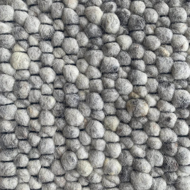 Wollen vloerkleed Ajour Black warp nr.80 Basic Pallio by Brinker - Vloerkledenloods