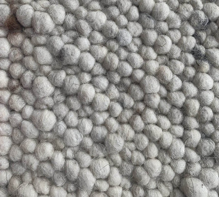 Wollen vloerkleed Ajour White warp nr.11 Basic Pallio by Brinker - Vloerkledenloods