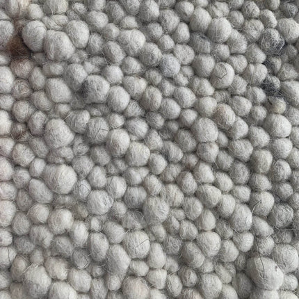 Wollen vloerkleed Ajour White warp nr.11 Basic Pallio by Brinker - Vloerkledenloods