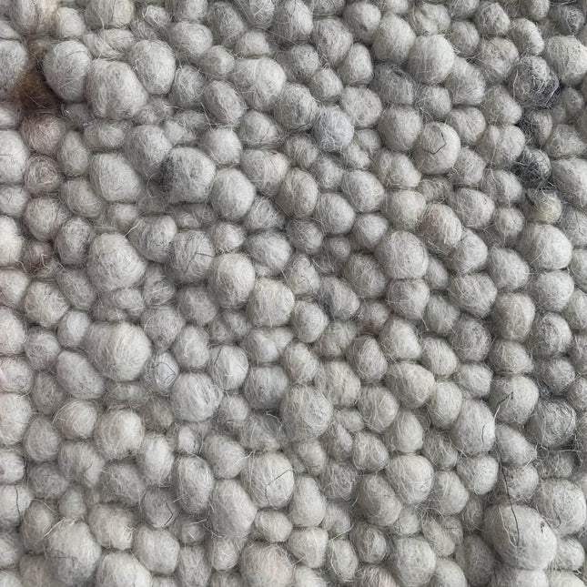 Wollen vloerkleed Ajour White warp nr.11 Basic Pallio by Brinker - Vloerkledenloods