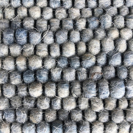 Wollen vloerkleed Basilicaal Black Warp nr.150 Basic Pallio by Brinker - Vloerkledenloods