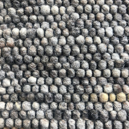 Wollen vloerkleed Basilicaal Black Warp nr.182 Basic Pallio by Brinker - Vloerkledenloods