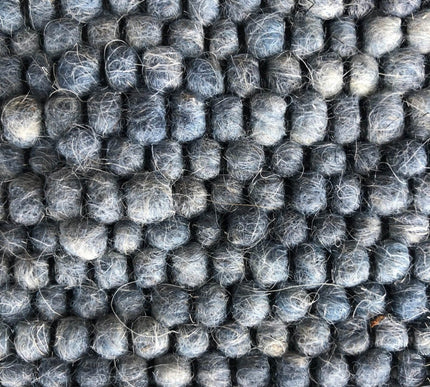 Wollen vloerkleed Basilicaal Black Warp nr.250 Basic Pallio by Brinker - Vloerkledenloods